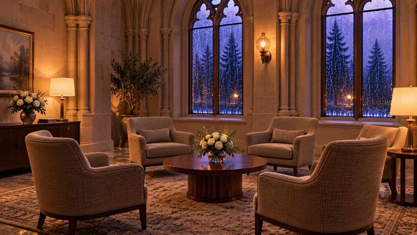 Seating in a gathering room